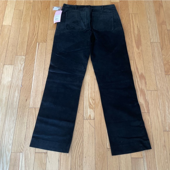 Lily Pulitzer suede washable black high waisted pants NWT size 6 - Picture 16 of 16